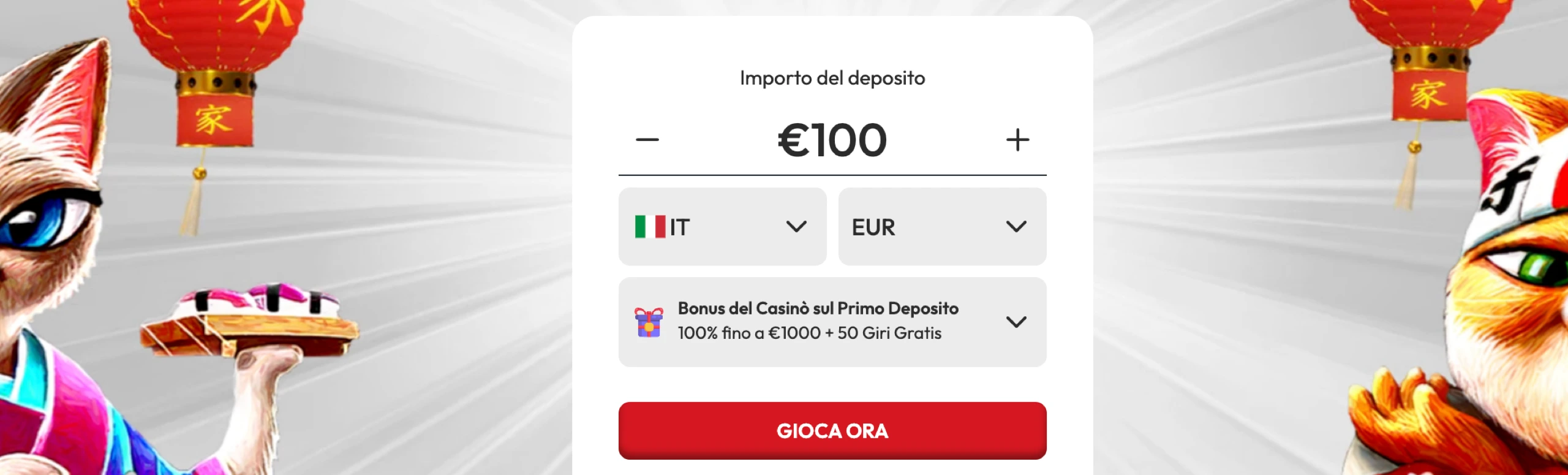 Bonus Sushi Casino Italia