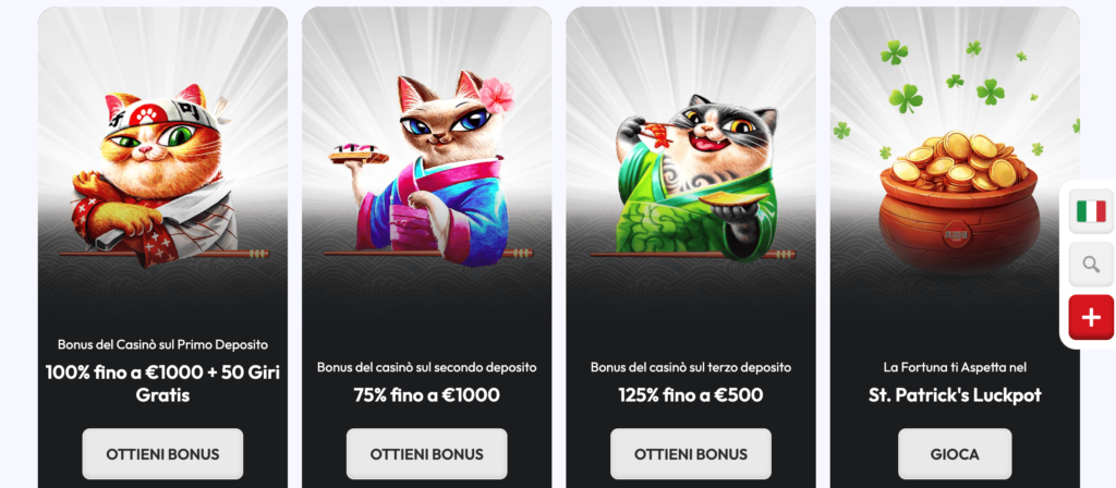 Sushi Casino Bonus Benvenuto